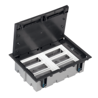 Puszka podłogowa S500 6-modułowa, 12xK45, gł. 93mm, szary grafit, 52050106-038 52050106-038 | 52050106-038 Kontakt Simon