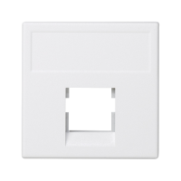Płytka K45, 1x RJ bez osłon, 3M Volition OCK, czysta biel K045/9 Simon Connect | K045/9 Kontakt Simon