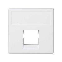 Płytka K45, 1x RJ bez osłon, Reichle de Massari (R&M), czysta biel K054/9 Simon Connect | K054/9 Kontakt Simon