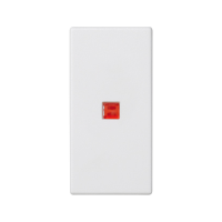 Klawisz 45x22,5 łącznika uniwersalnego z podświetleniem, czysta biel K115/9 Simon Connect | K115/9 Kontakt Simon