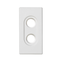 Płytka K45/2 złącz 2x RCA (CINCH) 22,5x45mm, czysta biel K101/9 Simon Connect | K101/9 Kontakt Simon