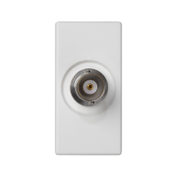 Płytka K45/2 złącza BNC 22,5x45mm + wkład, czysta biel K102D/9 Simon Connect | K102D/9 Kontakt Simon