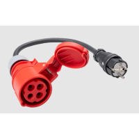 Adapter gniazd trójfazowych 32A do PAT 4P | WAADAPAT32C Sonel