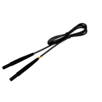 Przewód 1,2m czarny zakończony wtykami bananowymi | WAPRZ1X2BLBBN Sonel