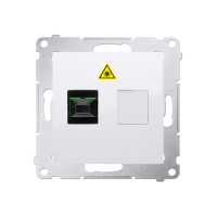 Gniazdo światłowodowe / optyczne pojedyncze SC/APC (moduł), biały DGS1.01/11 Simon 54 | DGS1.01/11 Kontakt Simon