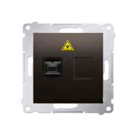 Gniazdo światłowodowe / optyczne pojedyncze SC/APC (moduł), brąz mat DGS1.01/46 Simon 54 | DGS1.01/46 Kontakt Simon