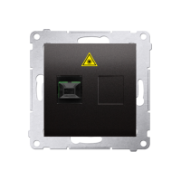 Gniazdo światłowodowe / optyczne pojedyncze SC/APC (moduł), antracyt DGS1.01/48 Simon 54 | DGS1.01/48 Kontakt Simon