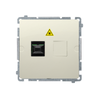Gniazdo światłowodowe / optyczne pojedyncze SC/APC (moduł), beż BMGS1.01/12 Simon Basic | BMGS1.01/12 Kontakt Simon
