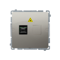 Gniazdo światłowodowe / optyczne pojedyncze SC/APC (moduł), satynowy BMGS1.01/29 Simon Basic | BMGS1.01/29 Kontakt Simon