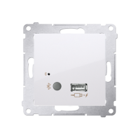 Odbiornik Bluetooth z ładowarką USB, biały | D7501385.01/11 Kontakt Simon