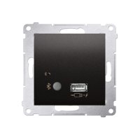 Odbiornik Bluetooth z ładowarką USB, antracyt | D7501385.01/48 Kontakt Simon