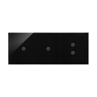 Panel dotykowy S54, 3 moduły, 1 pole dotyk.+1 pole dotyk.+2 pola dotyk. pion, zastygła lawa | DSTR3113/73 Kontakt Simon