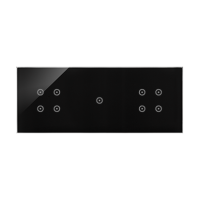 Panel dotykowy S54, 3 moduły, 4 pola dotykowe + 1 pole dotykowe + 4 pola dotykowe, zastygła lawa | DSTR3414/73 Kontakt Simon
