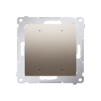 Sterownik przyciskowy oświetl -1 wyjście 16A ster smartfon [WiFi] 230V (moduł) złoty mat Simon 54 GO | DEW1W.01/44 Kontakt Simon