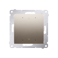 Sterownik przyciskowy do rolety żaluzji markizy [WiFi] 2x5A 230V (moduł) złoty mat Simon 54 GO | DEZ1W.01/44 Kontakt Simon