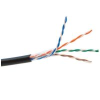 Kabel teleinformatyczny U/UTP kat.5e zewnętrzny suchy czarny /karton 305m/ KRĄŻEK | SEC5EUTPD305 securityNET