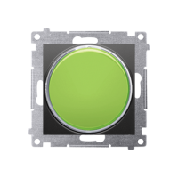 Sygnalizator świetlny LED światło zielone (moduł) 230V~, czarny mat, Simon 54 | DSS3.01/49 Kontakt Simon