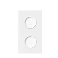 Panel 2-krotny: 2 gniazda zasilające biały mat Simon 100 | 10020220-230 Kontakt Simon