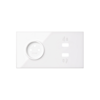 Panel 2-krotny: 1 gniazdo + 1 ładowarka 2 x USB biały Simon 100 | 10020223-130 Kontakt Simon