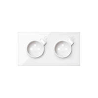 Panel 2-krotny: 2 gniazda z 2 zintegrowanymi ładowarkami USB SmartCharge 2,1 A biały Simon 100 | 10020229-130 Kontakt Simon