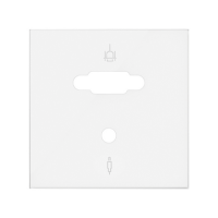 Pokrywa do gniazda VGA + mini-jack biały mat Simon 100 | 10000091-230 Kontakt Simon