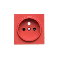 Pokrywa gniazda wtyczkowego pojedynczego do: SGZ1CM, SGZ1M, Antybakteryjny, Czerwony Simon 55 | TGZ1ZP/AB122 Kontakt Simon