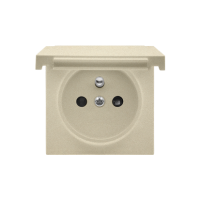 Pokrywa gniazda wtyczk pojedynczego z kl w kolorze pokrywy do: SGZ1CM SGZ1M, Szampański mat Simon 55 | TGZ1BUZP/144 Kontakt Simon