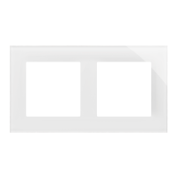 Ramka 2-krotna Nature, Szkło classic białe Simon 55 | TRN2/181 Kontakt Simon