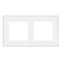 Ramka 2-krotna DUO, Biała, podstawa złota Simon 55 | TRD2.166/111 Kontakt Simon