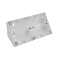 Puszka natynkowa narożna 2-krotna do ramek LINE/DUO, Aluminium mat Simon 55 | TPNR2/143 Kontakt Simon