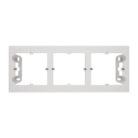 Puszka natynkowa 3-krotna do ramek LINE/DUO. Wyokość: 40mm, Jasnoszary mat Simon 55 | TPN3/114 Kontakt Simon