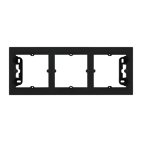 Puszka natynkowa 3-krotna do ramek LINE/DUO. Wyokość: 40mm, Czarny mat Simon 55 | TPN3/149 Kontakt Simon