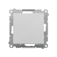 Przycisk pojedynczy rozwierny bez piktogramu (moduł) 10AX 250V, szybkozłącza, Aluminium mat Simon 55 | TPR1.01/143 Kontakt Simon