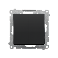 Przycisk poczwórny (moduł) 10 AXm, 250 V~, szybkozłącza, Czarny mat Simon 55 | TP4.01/149 Kontakt Simon
