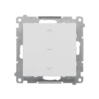 Przycisk roletowy (moduł) 10 A, 250 V~, szybkozłącza, Jasnoszary mat Simon 55 | TZP1K.01/114 Kontakt Simon