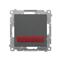 Sygnalizator świetlny LED – światło czerwone (moduł) 230 V~, Grafitowy mat Simon 55 | TESS2.01/116 Kontakt Simon