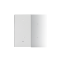 Klawisz połówkowy lewostronny z piktogramem „+/-” do prod. elektronicznych, Jasnoszary mat Simon 55 | TKE24/114 Kontakt Simon