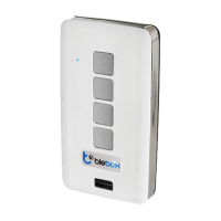 Pilot Wi-Fi czteroprzyciskowy PRO, Biały + metal Simon 55 | EP4W/11 Kontakt Simon