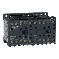 Stycznik nawrotny miniaturowy TeSys 9A AC-3 styk pomocniczy 1NC napięcie cewki 24VDC | LP2K0901BD Schneider Electric