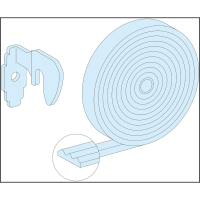 Zestaw uszczelek do drzwi, obudowy, 6-21 modułów, IP43, PrismaSet | LVS08841 Schneider Electric