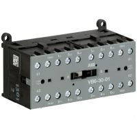 Stycznik miniaturowy nawrotny AC-3 8,5A 4kW 3P, 220-240V AC, 1NC, VB6-30-01-80, zaciski śrubowe | GJL1211901R8010 ABB