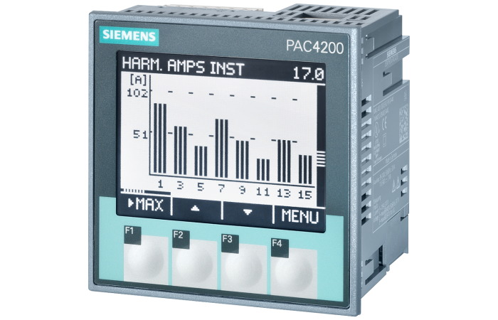 Miernik parametrów sieci, wielofunkcyjny, LCD, 96x96mm 110-340VDC, przyłącza śrubowe SENTRON PAC4200 | 7KM4212-0BA00-3AA0 Siemens