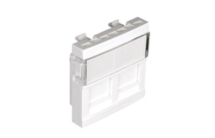 Moduł 2 x złącze RJ, aluminium, Quadro 45 | 45971SAL Efapel