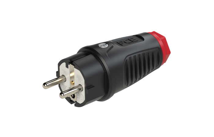 Wtyczka przenośna gumowa Uni-Schuko 16A 2P+Z 230V IP54, Taurus2