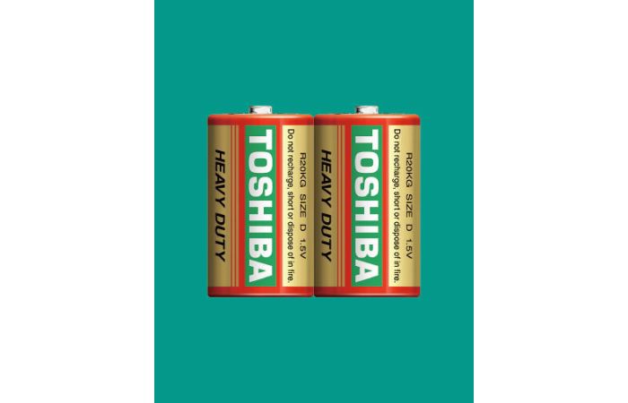 Bateria R-20 TOSHIBA HEAVY DUTY (folia 2szt) | 00152589 Toshiba