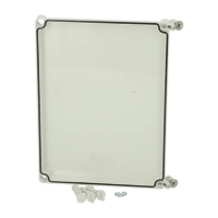Pokrywa 380x280x30, szara, z zawiasami EKP 30-G-2FSH IP65 | 3530143 Fibox
