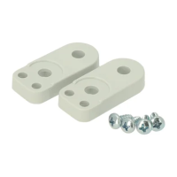 Uchwyty do montażu obudów, zestaw 2 szt. FP 10674 | 5510674 Fibox