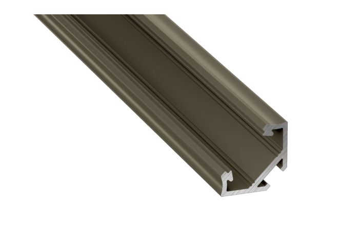 Profil C kątowy 2m inox anodowany AL-PROFIL C 16,6x23,3mm GXLP817 | 10-0033-20 LED Labs