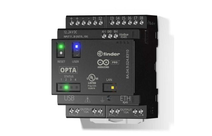 Programowalny przekaźnik logiczny PLUS 12...24V DC RJ45 lub MODBUS TCP/IP, MODBUS RS485 | 8A.04.9.024.8310 Finder