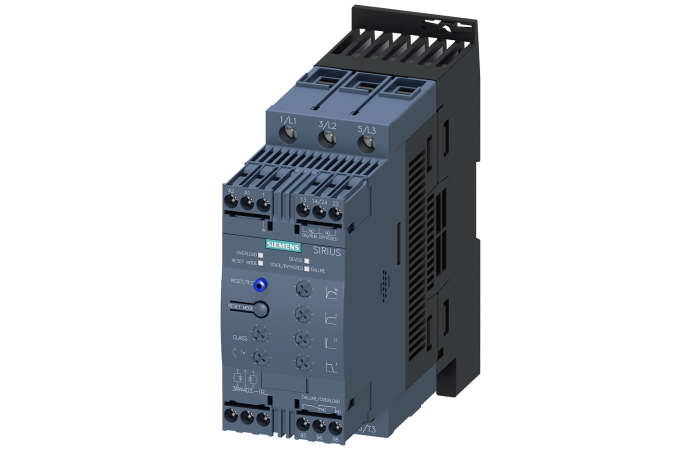 Softstart SIRIUS 45A 22KW 400V 200-480V AC Sterowanie 110-230V AC DC wielkość S2 Zaciski śrubowe | 3RW4036-1BB14 Siemens